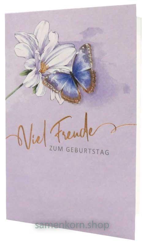Faltkarte "Viel Freude zum Geburtstag" Jer. 16,19