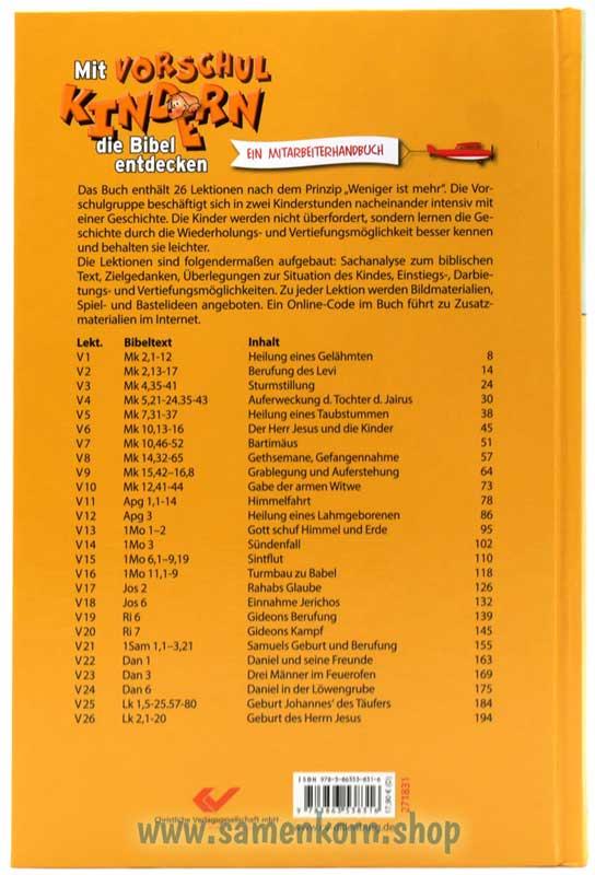 Mit Vorschulkindern die Bibel entdecken, Band 1 / Buch