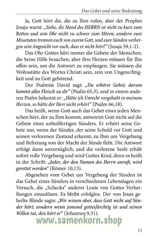 Das Geheimnis und die Kraft des Gebets / Buch