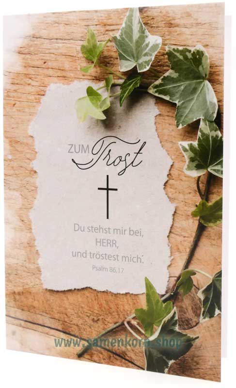 Faltkarte "Zum Trost" / Psalm 86,17