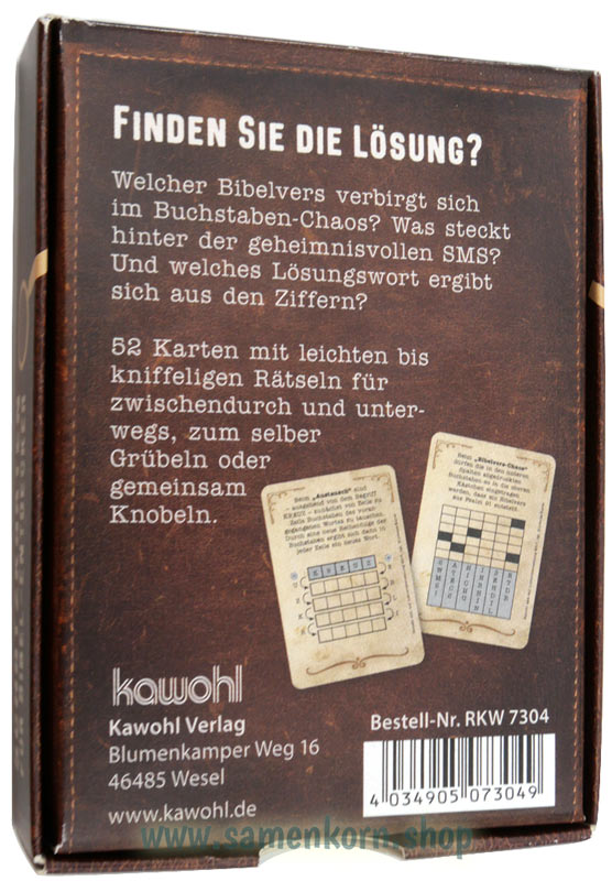 Schatzkarten für Bibel-Entdecker / Spiel