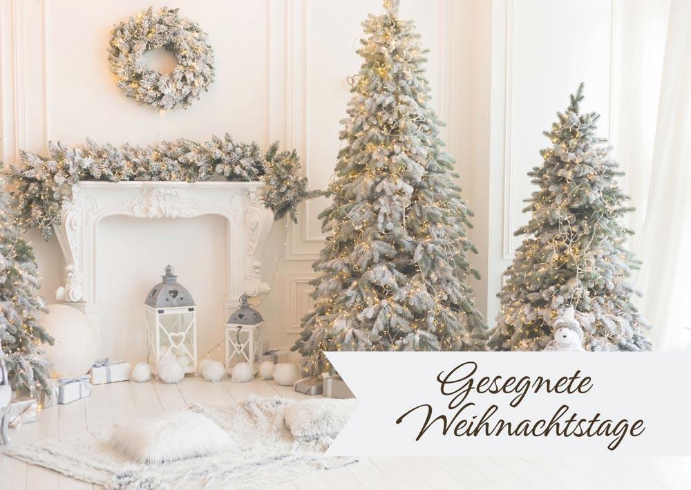 Postkarte "Gesegnete Weihnachtstage"