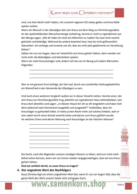 Kann man uns Christen nennen? / Jüngerschaftskurs