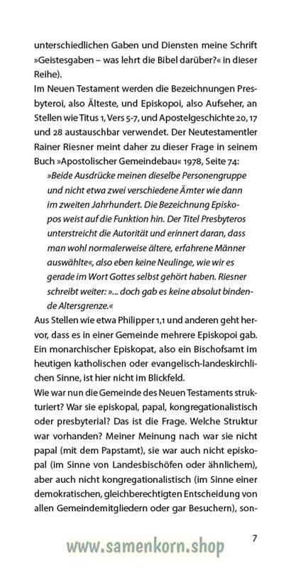 Älteste und Diakone, Band 26 Reihe Orientierung / Heft