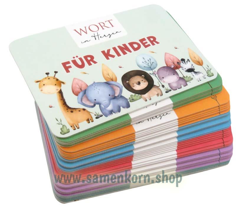 Für Kinder - Wort im Herzen / 48 Lernkarten mit Box