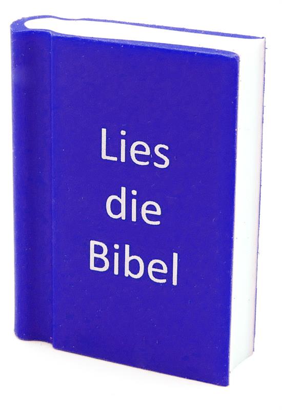 Radiergummi "Lies die Bibel"
