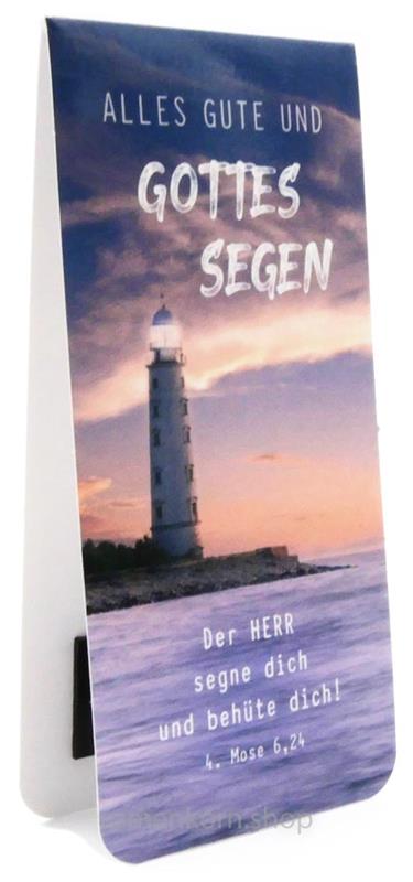 Magnetlesezeichen " Alles Gute und Gottes Segen" 4.Mose 6,24