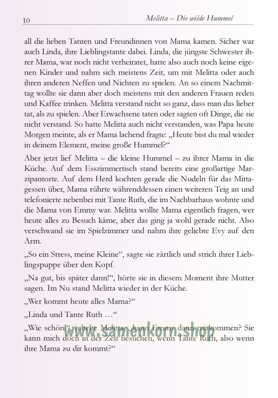 Melitta - die wilde Hummel / Buch