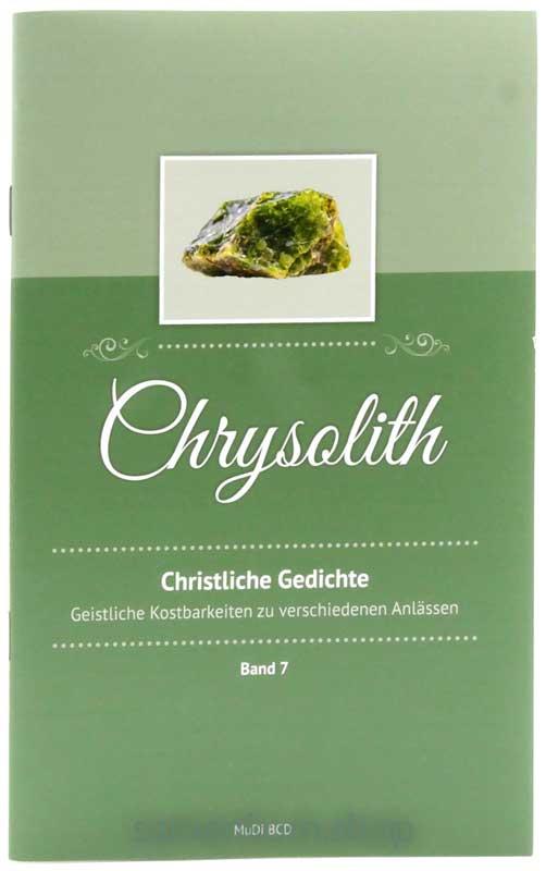 Chrysolith - Christliche Gedichte, Band 7 / Heft
