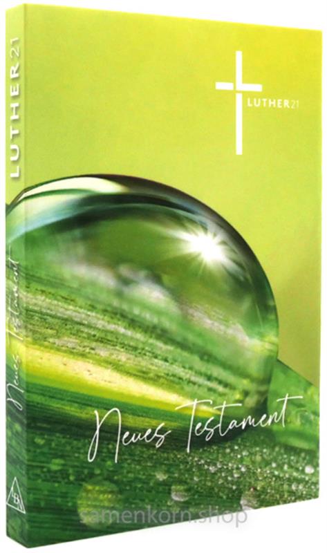 Luther21 Neues Testament, Psalmen, Sprüche - Motiv "Wassertropfen", klein, Paperback/ Buch
