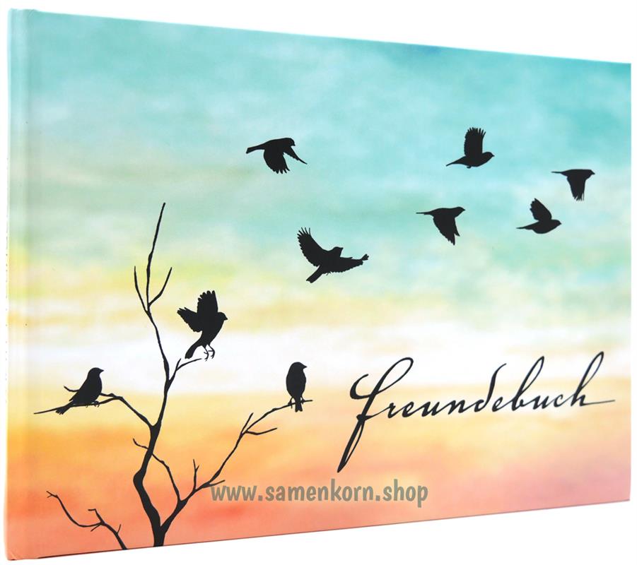Freundebuch für Große "Vogelschwarm"