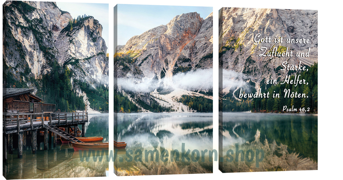 Bild "Boote im Bergsee"