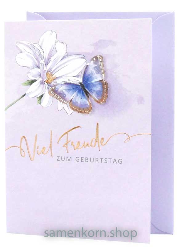 Faltkarte "Viel Freude zum Geburtstag" Jer. 16,19