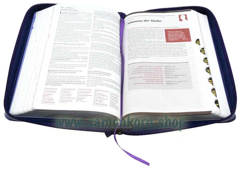 Luther21 F. C. Thompson Studienausgabe, Kunstleder, violett, GS, GR, RV / Buch