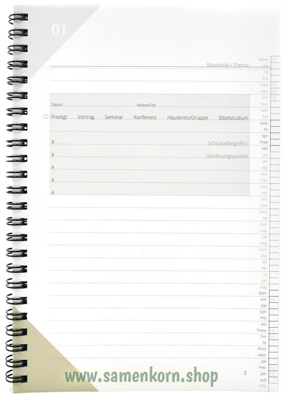 Bibelnotizen mit System / Heft