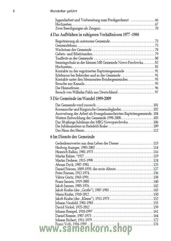 Wunderbar geführt. 50 Jahre der Gemeinde Nowopawlowka / Buch