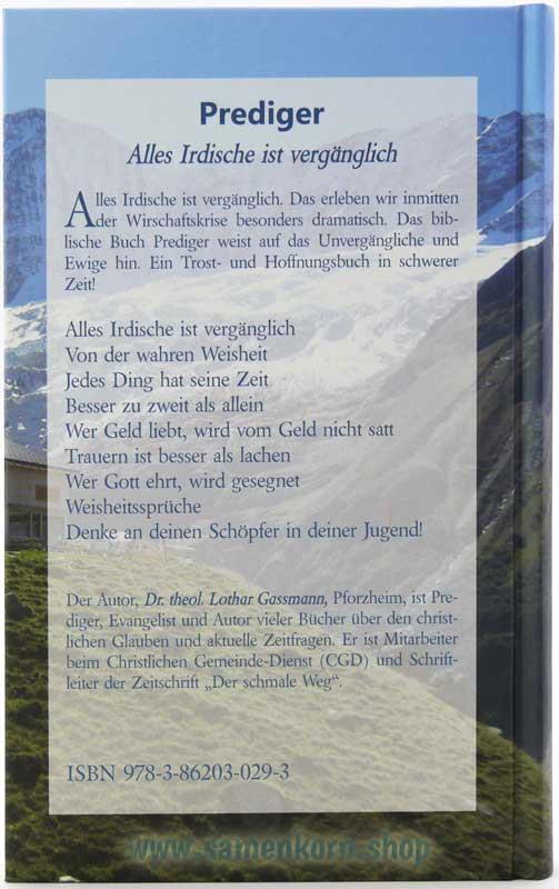 Prediger - Auslegung/Buch - L. Gassmann