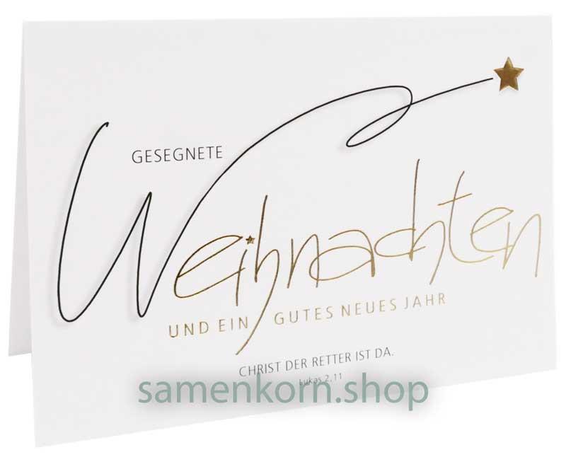 Faltkarte "Gesegnete Weihnachten" Luk. 2,11