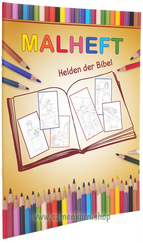 Malheft "Helden der Bibel" / Heft