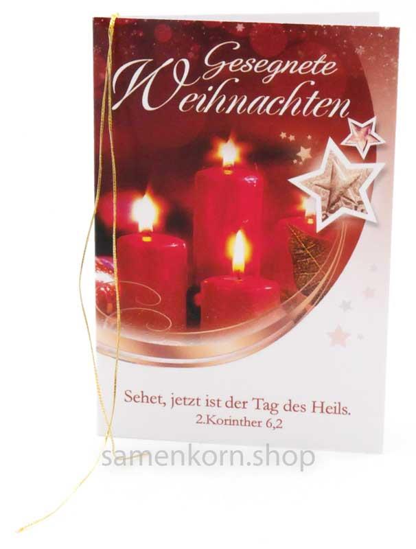 Geschenkanhänger Gesegnete Weihnachten 5-er Set