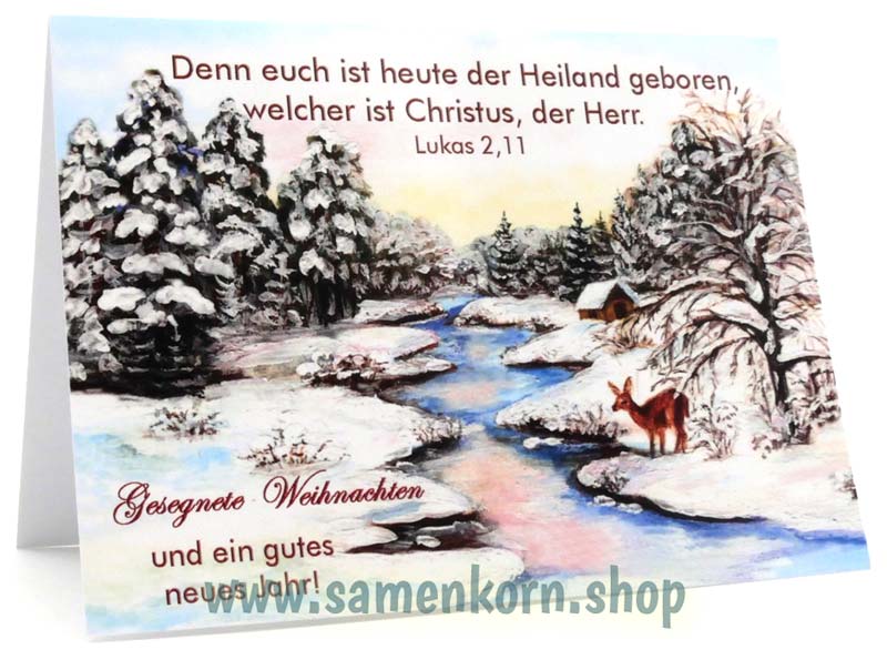 Doppelkarten "Winterlandschaft 1"