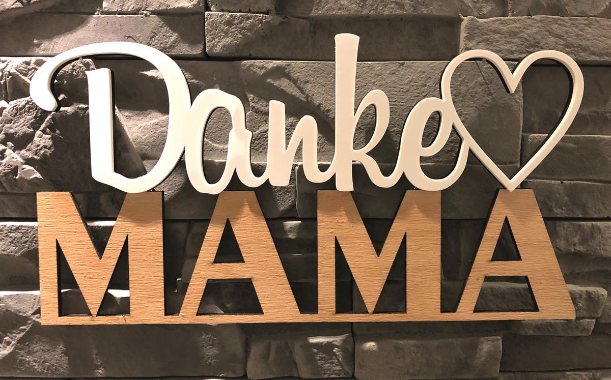 Dekoschriftzug "Danke Mama"