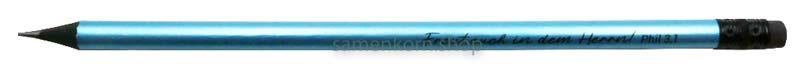 Bleistift mit Radiergummi Metallic "Freut euch..."