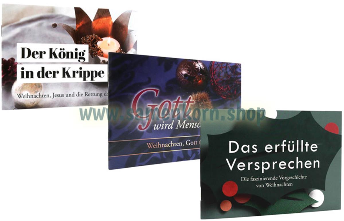 Paket Weihnachtshefte –  3 Grußhefte zu Weihnachten