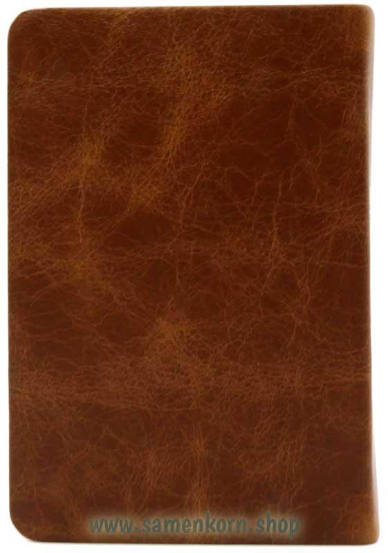 Elberfelder Pocketbibel, Leder Unique, Toffee braun/ Buch