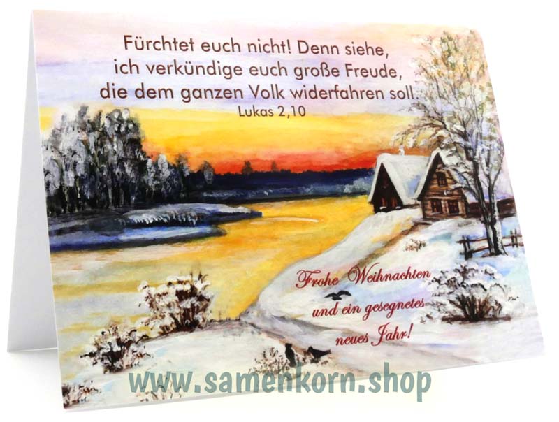 Doppelkarten "Winterlandschaft 1"