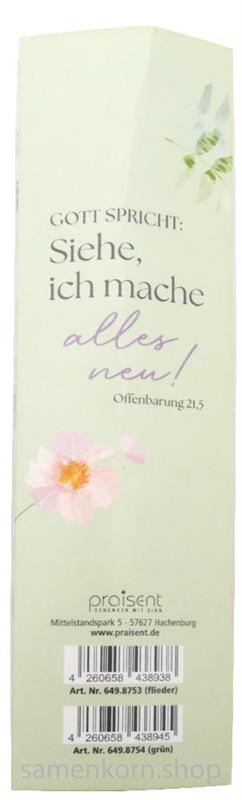Kugelschreiber JL 2026 "Siehe, ich mache alles neu", grün