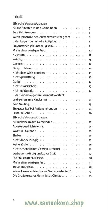 Älteste und Diakone, Band 26 Reihe Orientierung / Heft