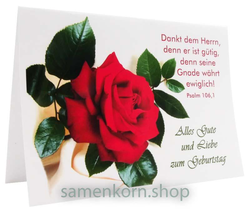 Doppelkarten zum Geburtstag / Set "Rosen 2" 5 Karten