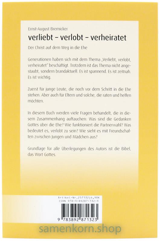 Verliebt - verlobt - verheiratet / Buch