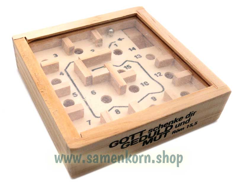 Geduldspiel Holzlabyrinth