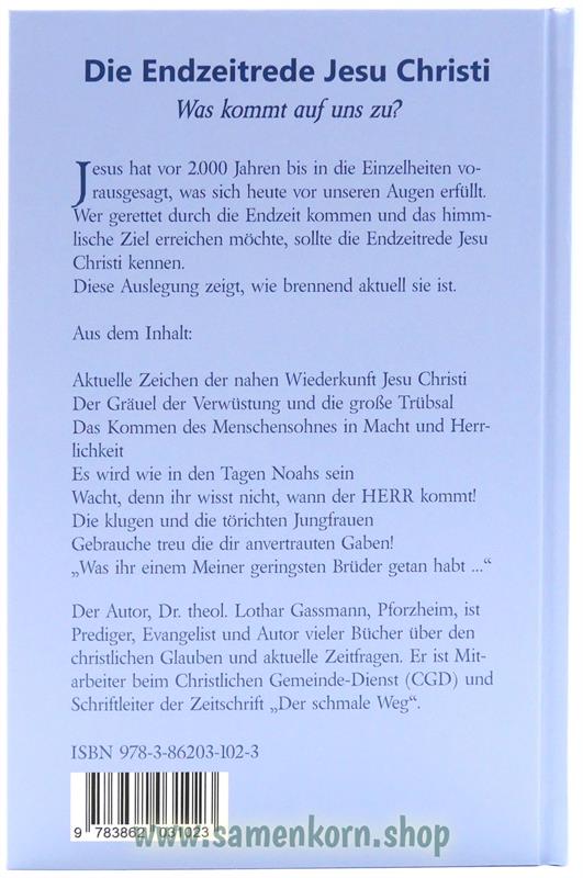 Die Endzeitrede Jesu Christi / Buch