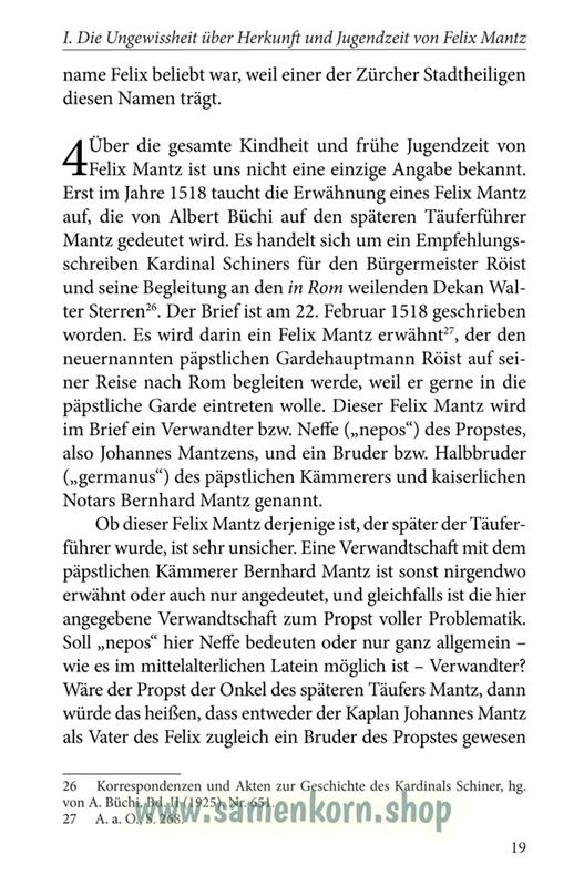 Felix Mantz / Buch