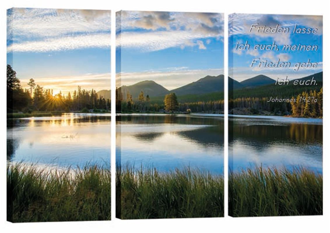 Bild "Sonnenuntergang am kleinen See"