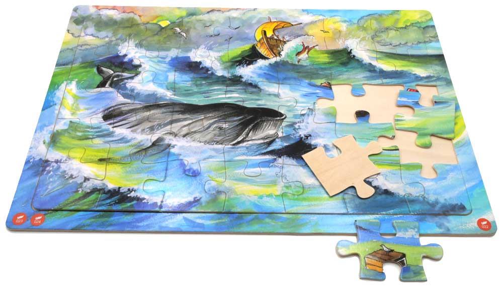 Audio-Holzpuzzle "Jona und der Walfisch"