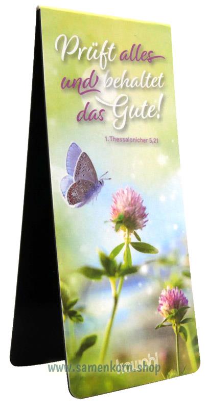 Magnetlesezeichen-Set Jahreslosung "Prüft alles und behaltet ..." / 3er-Set