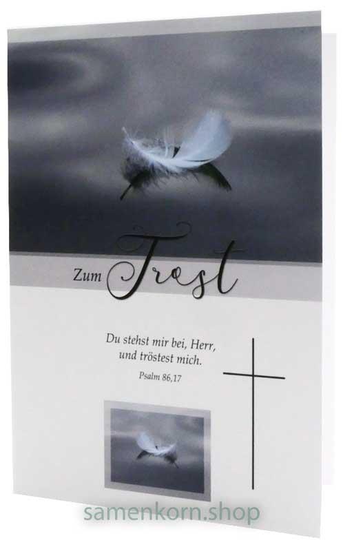 Doppelkarte "Zum Trost" Ps. 86,17