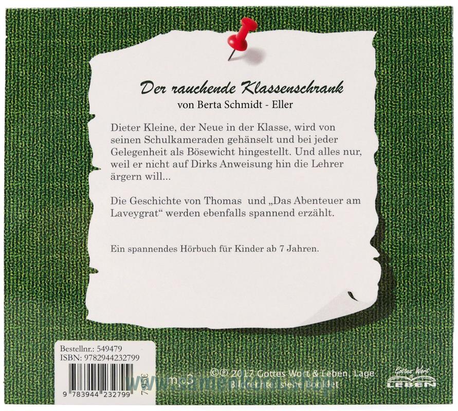 Der rauchende Klassenschrank / MP3-Hörbuch
