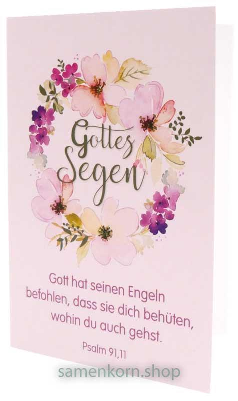 Kleinkärtchen Midi "Gottes Segen" / Ps. 91,11