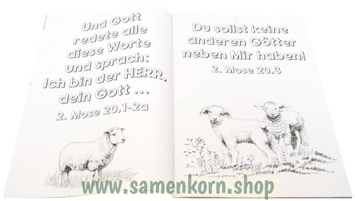 Malheft mit Bibelversen / Heft