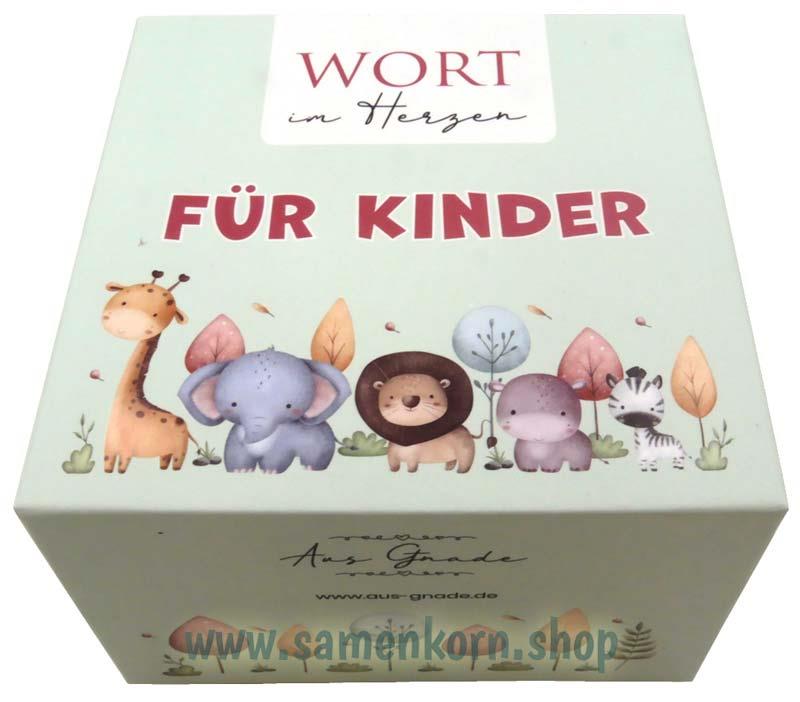 Für Kinder - Wort im Herzen / 48 Lernkarten mit Box