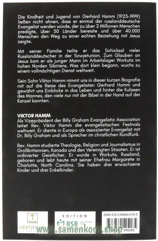 Evangelist Gerhard Hamm / Buch