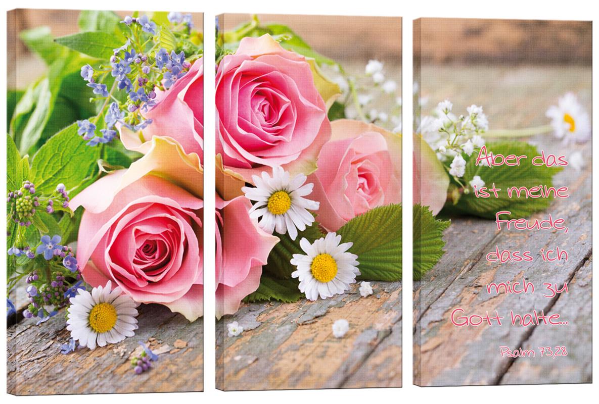 Bild "Rosen und Margeriten"