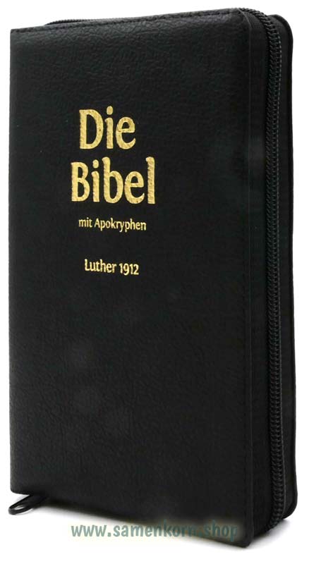 Die Bibel Luther 1912 Leder TA  mit Apokryphen/ Buch