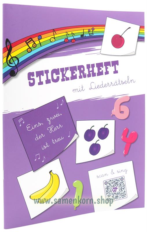 Stickerheft "Eins, zwei, der Herr ist treu"