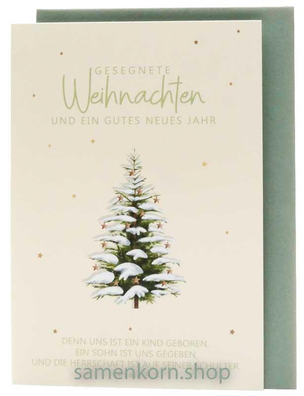 Faltkarte "Gesegnete Weihnachten" Jes. 9,5